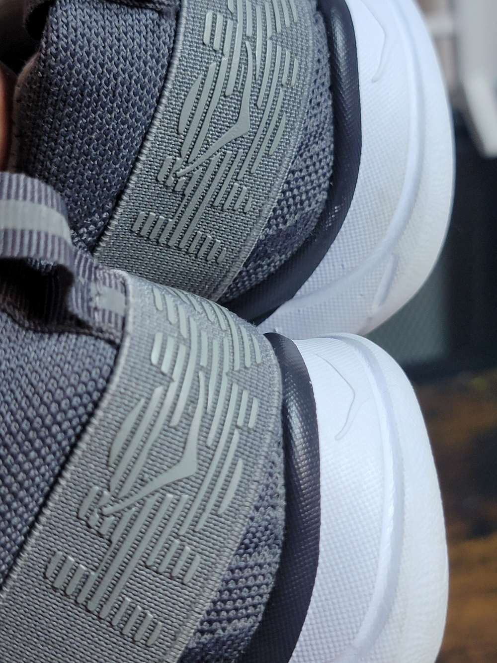 Hoka Hupana Slip- Gray and White Slip On Sneakers - Picture 7 of 8